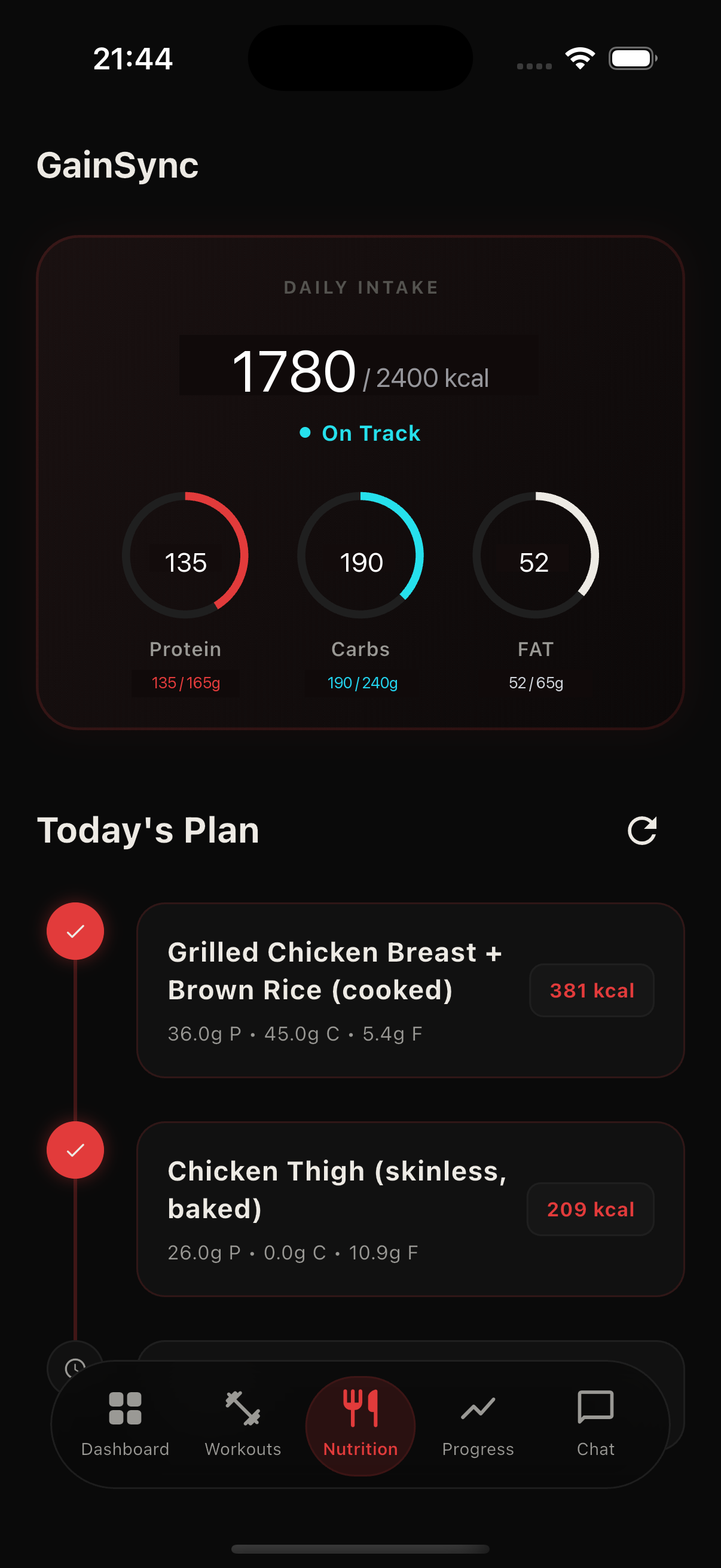 Nutrition screen