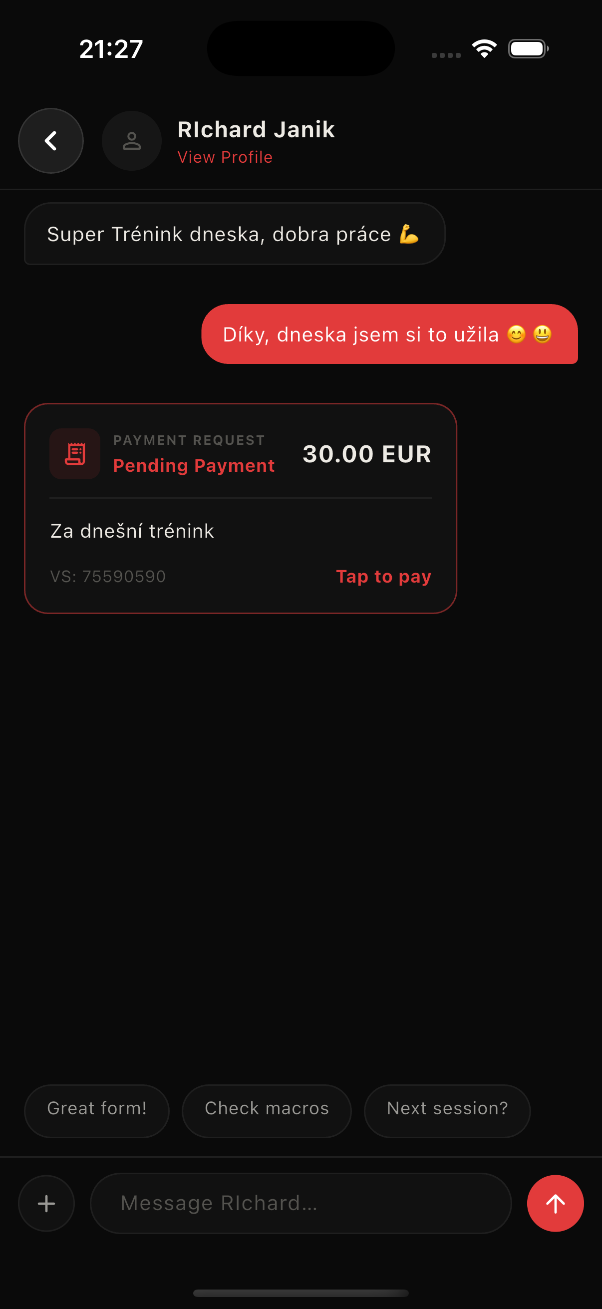 Payment request